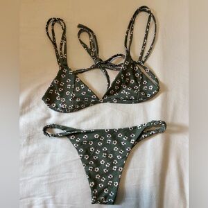 Kulani Kinis Green Floral Bikini